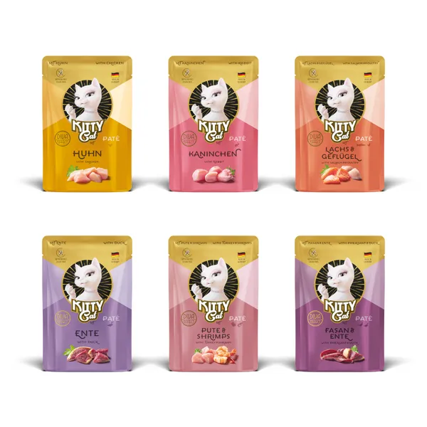 Lot KITTY Cat 24 x 85 g pour chat - lot mixte II (6 variétés)