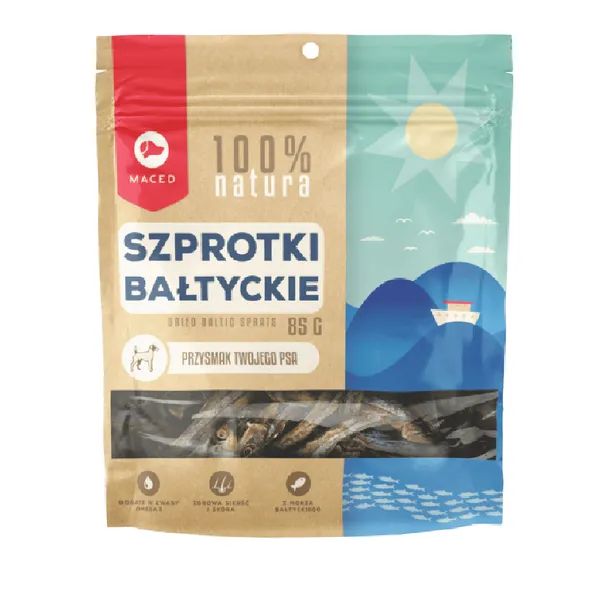 Maced Natural Sprats de la Baltique pour chien - 85 g