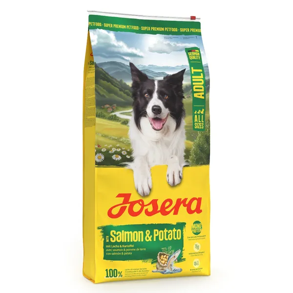 12.5kg Josera Adult saumon & pomme de terre nourriture sèche pour chiens