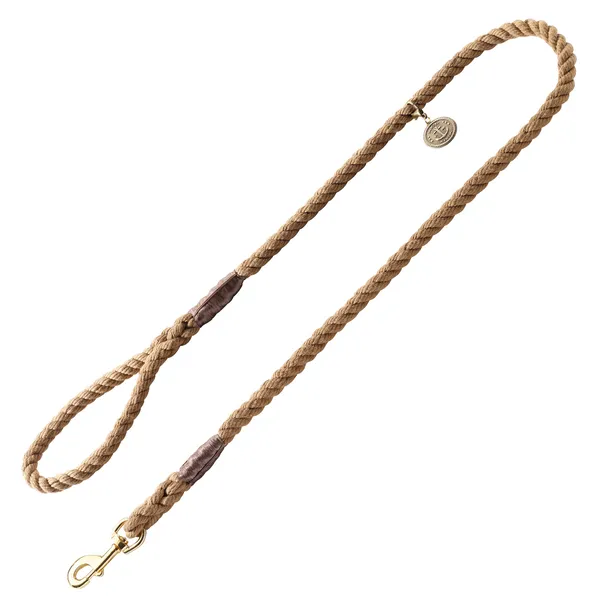 Hunter List Laisse en corde beige pour chien L 140xl 1,2 cm