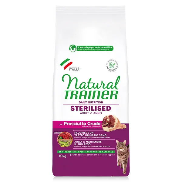 Natural Trainer Cat stérilisé avec du ham sec