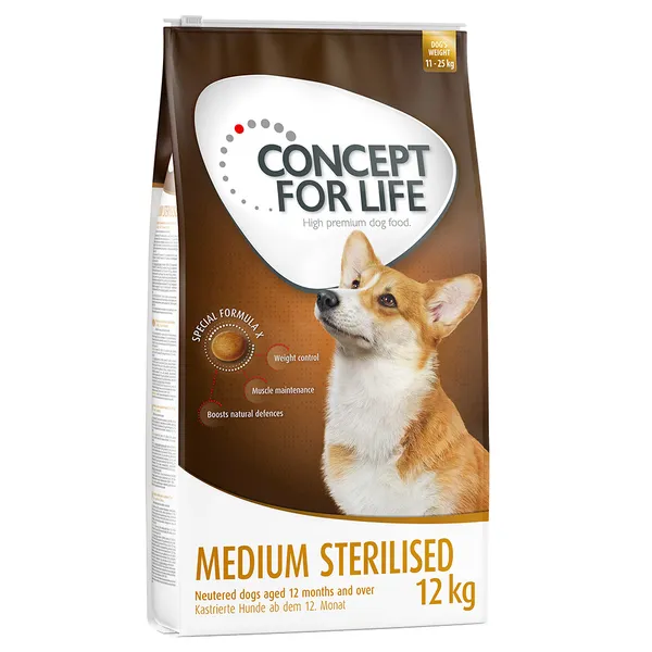 Concept for Life Medium Sterilised pour chien - lot % : 2 x 12 kg
