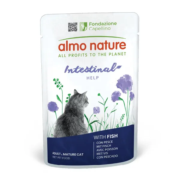 Digestive Help poisson Almo Nature Holistic - Pâtée pour chat