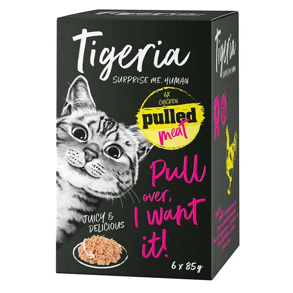 Tigeria Pulled Meat poulet - Pâtée pour chat