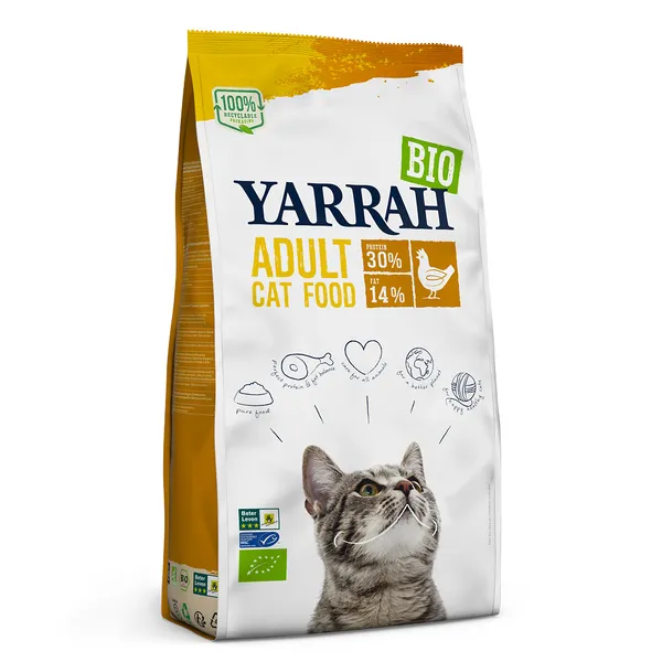 Yarrah Bio poulet - Croquettes pour chat