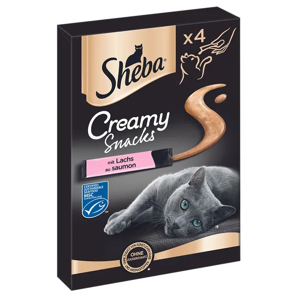 Sheba Creamy Snacks saumon - Friandises pour chat