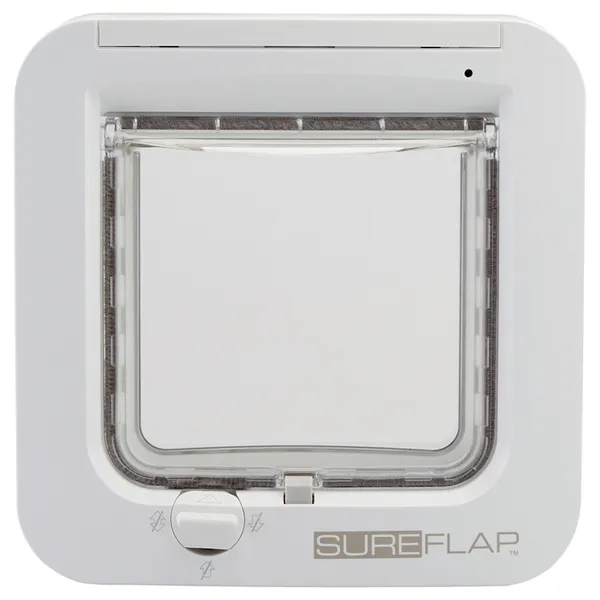 Chatière SureFlap blanche, à puce électronique pour chat