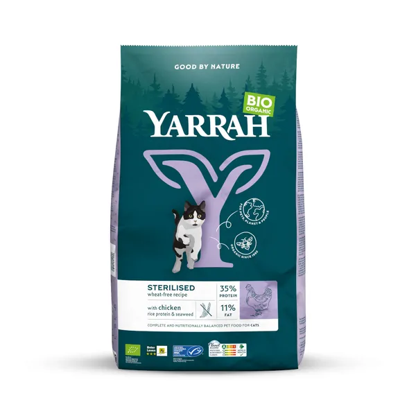 Sterilised Yarrah Bio croquettes pour chat