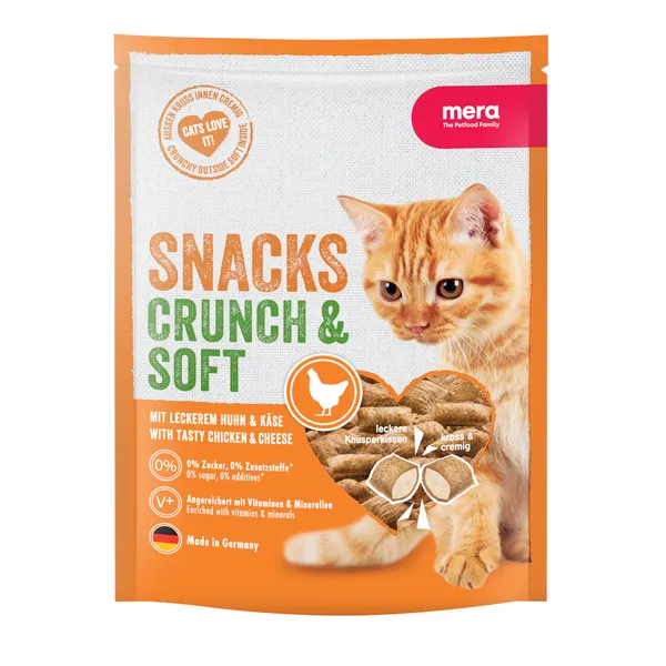 MERA Crunch & Soft poulet, fromage - Friandises pour chat