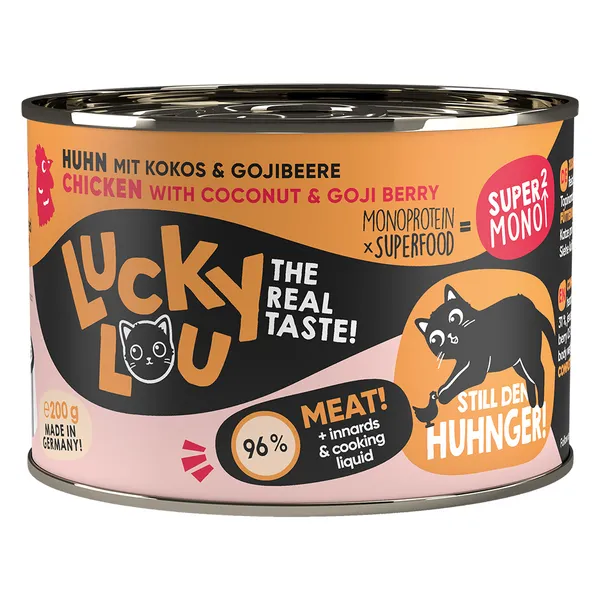 Lucky Lou SuperMono² 6 x 200 g - Poulet