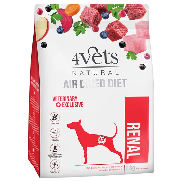 4Vets natural renal nourriture sèche pour chiens