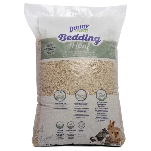 Litière Bunny Bedding en fibres de chanvre - 90 L