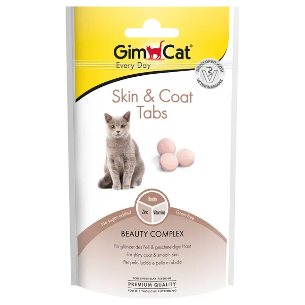 GimCat Skin & Coat Tabs pour chat - 40 g