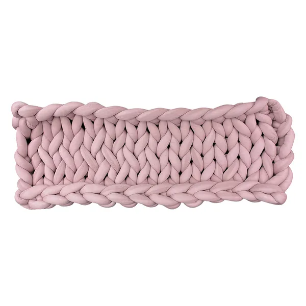Tapis de fenêtre en tricot épais Aumüller pour chat - rose