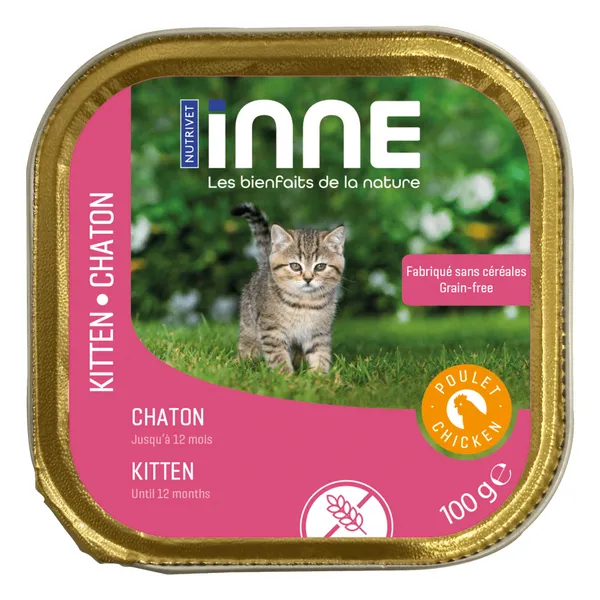 Nutrivet Inne pour chatons au poulet, nourriture humide pour chats