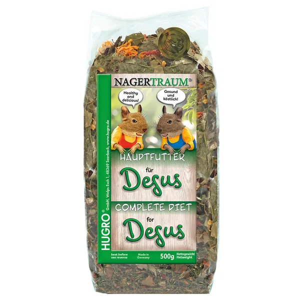 Lot économique : 2x500g Nagertraum Exquisit Hugro nourriture pour dègues