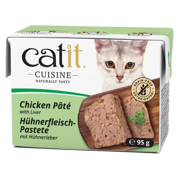 Pâtée Catit Cuisine 24 x 95 g au poulet et au foie, nourriture humide pour chat