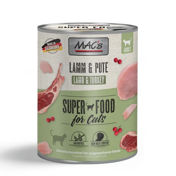 MAC's 6 x 800 g pour chat - agneau, dinde