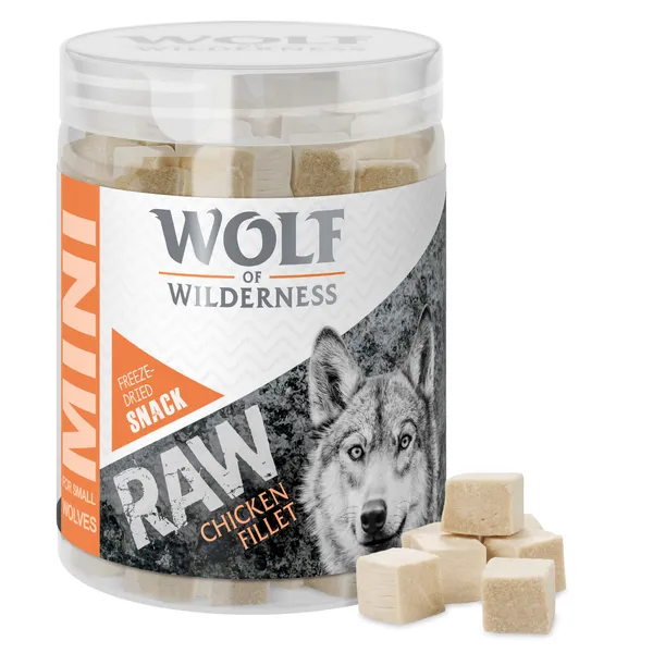 Friandises Wolf of Wilderness Mini RAW filet de poulet - pour chien