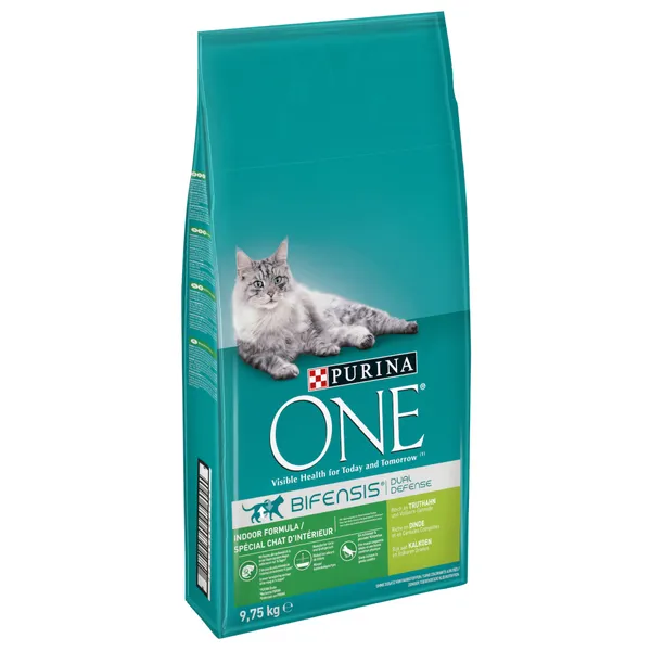 Chat d'Intérieur dinde, céréales complètes Purina One - Croquettes pour chat