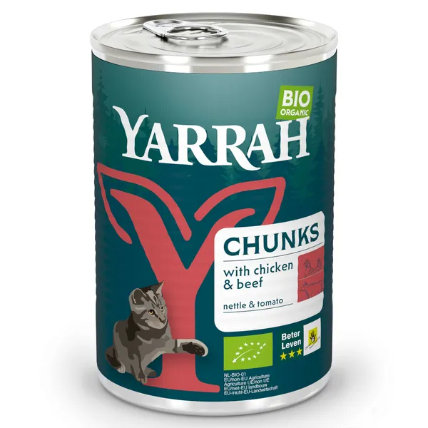 Poulet, bœuf Yarrah - Nourriture pour Chat