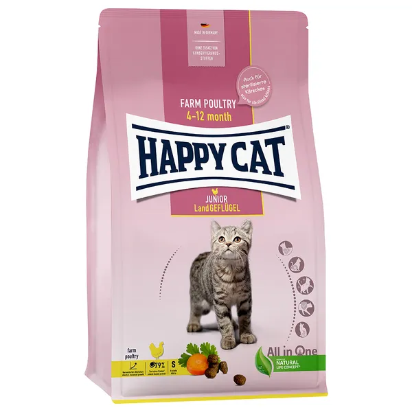 Happy Cat Junior volaille fermière - Croquettes pour chat