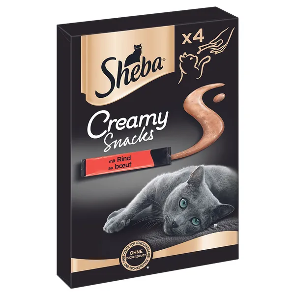 Sheba Creamy Snacks bœuf - Friandises pour chat