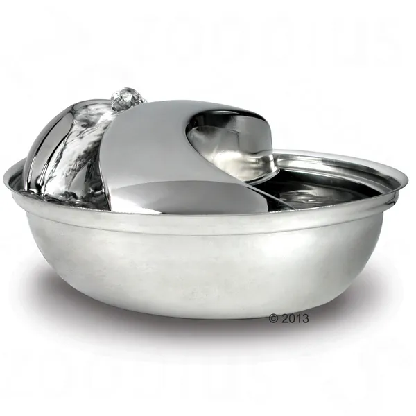 Fontaine à eau Raindrop en inox 1,75L pour chat et petit chien