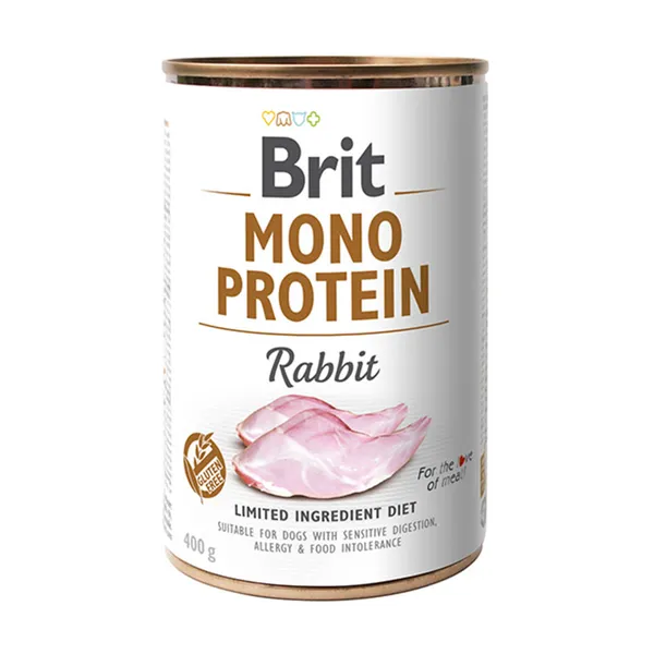 Rabbit Mono Protein Brit nourriture humide pour chien