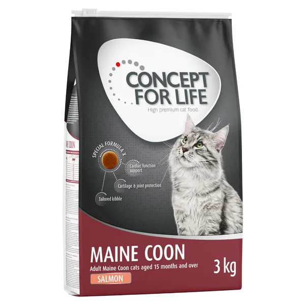 Maine Coon Adult sans céréales saumon Concept for Life - Croquettes pour chat