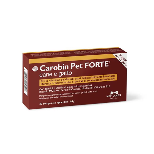 Complément alimentaire Carobin Pet Forte pour chats et chiens