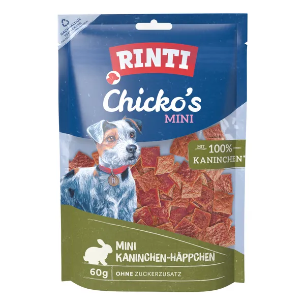 RINTI Extra Chicko Mini pour chien - lapin, 2 x 60 g