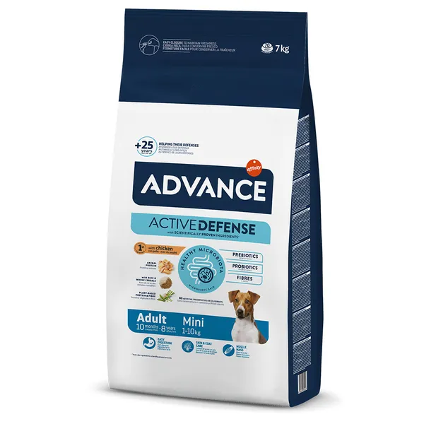 Advance Mini Adultes Poulet & Riz Pour Chiens 7 Kg
