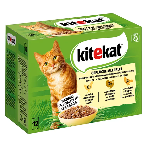 Kitekat Multipack volaille variée 12 x 85 g