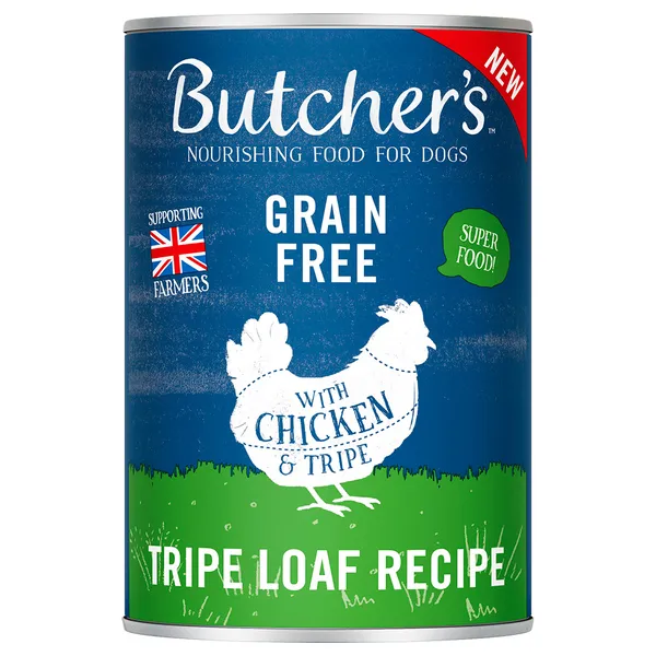 Lot Butcher's Original sans céréales 48 x 400 g - patés à la panse et au poulet