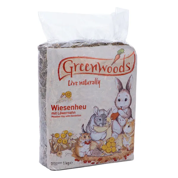 Pissenlit Greenwoods Foin de prairie - Foin pour rongeur et lapin