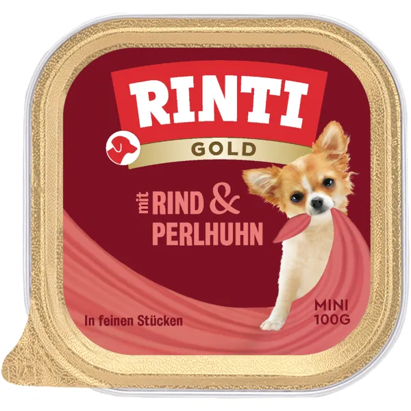 Lot économique RINTI Gold Mini 24 x 100 g - bœuf, pintade