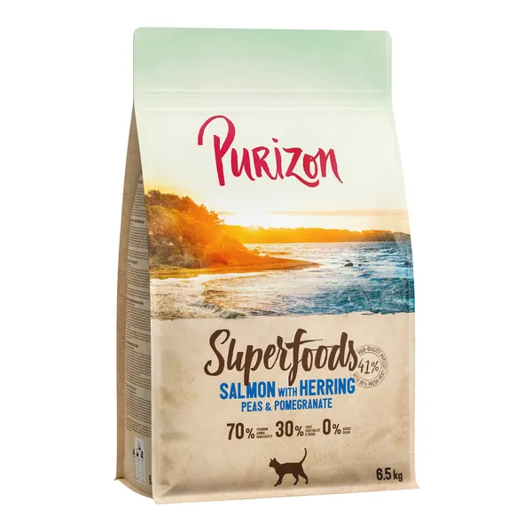 6,5kg Superfoods Saumon Purizon croquettes pour chat