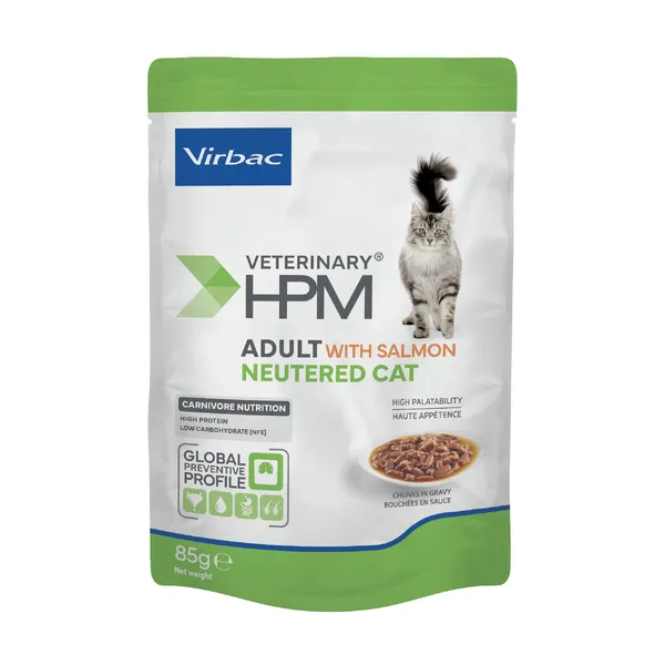 12 x 85 g Virbac Veterinary Adult Neutered nourriture humide pour chat