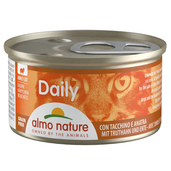 Bouchées à la dinde et au canard Almo Nature Daily Menu - Nourriture pour Chat