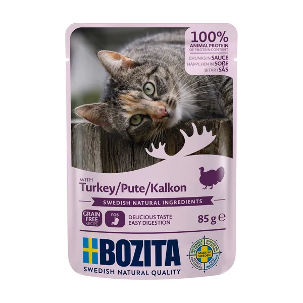 Bozita Bouchées en sauce dinde - Sachet pour chat