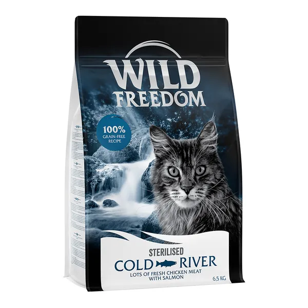 Wild Freedom Adult Cold River Sterilised, saumon pour chat - sans céréales - 6,5 kg