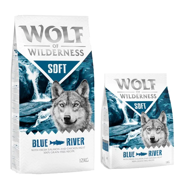 Wolf of Wilderness Soft & Strong Blue River, saumon - Croquettes pour chien