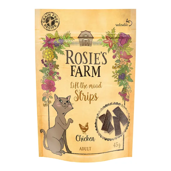 Friandises Rosie's Farm Strips poulet - 45 g