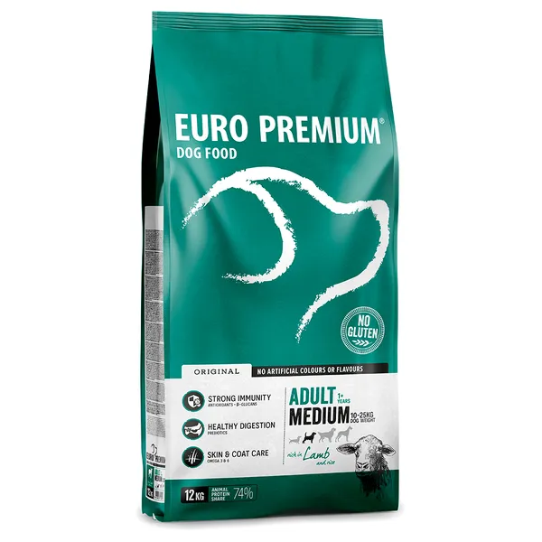 Euro Premium pour chien - Medium Adult agneau, riz