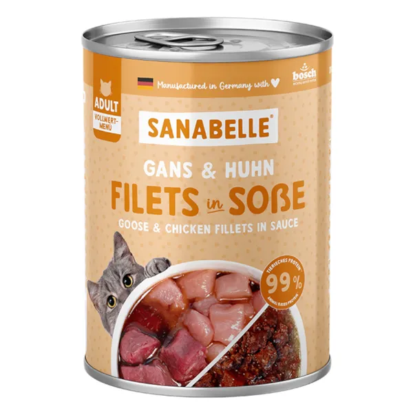 Sannabelle viande en sauce 6 x 380 g - Oie & poulet