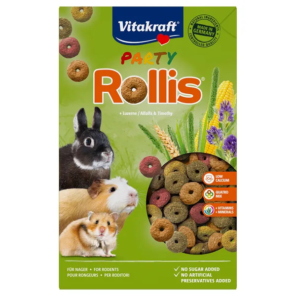 Vitakraft Rollis Party pour rongeur et lapin - 2 x 500 g