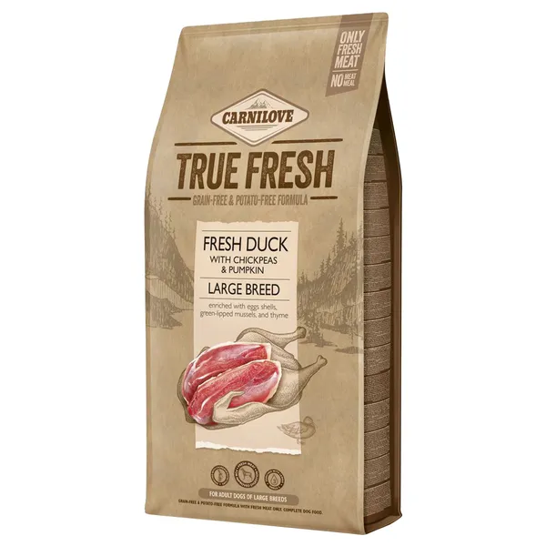 Large Breed avec canard Carnilove True Fresh croquettes pour chiens