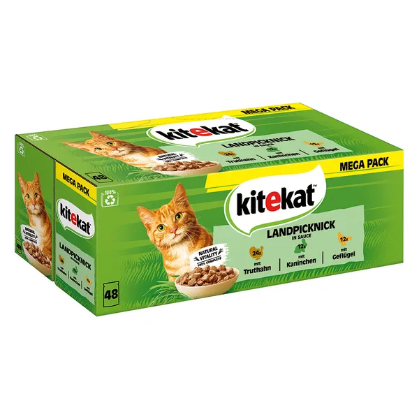 Kitekat Multipack Pique-nique à la campagne en sauce 48x85 g
