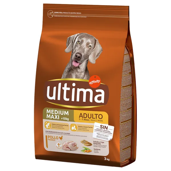 Ultima Medium / Maxi Adult poulet, riz pour chien